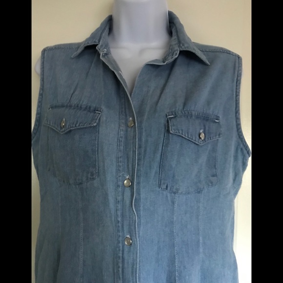 Vintage IGNITE BASICS , size M , jeans blue Vest - Picture 4 of 14